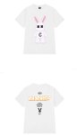 画像3: Rabbit retro cotton x kaws Print Short-sleeved T-shirt　ユニセックス男女兼用ラビット＆カウズリント 半袖Tシャツ (3)