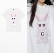 画像6: Rabbit retro cotton x kaws Print Short-sleeved T-shirt　ユニセックス男女兼用ラビット＆カウズリント 半袖Tシャツ (6)