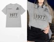 画像4: 1977logo Print Short-sleeved T-shirt　ユニセックス男女兼用1977ロゴリント 半袖Tシャツ (4)