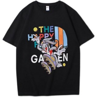 Bugs bunny character double-sided print oversized T-shirt