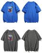 画像6: colorful bear Print Short-sleeved T-shirt　ユニセックス男女兼用カラフルベア熊プリント 半袖Tシャツ (6)