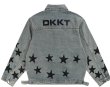 画像3: Old Star Embroidered Denim G Jean Jacket jumper ユニセックス 男女兼用スター星レザー刺繍デニムGジャンジャケット ブルゾン スタジャン (3)