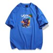 画像1: colorful bear Print Short-sleeved T-shirt　ユニセックス男女兼用カラフルベア熊プリント 半袖Tシャツ (1)
