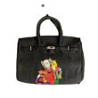 画像2: 23 Kaws Hand Print art Graffiti Birkin style tote bag Messenger bag ユニセックス カウズ  ハンドペイント グラフィック グラフィティ アート キャンバストートバック (2)