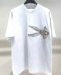 画像3: Unisex Horizontal bugs bunny embroideryT-shirt  男女兼用 ユニセックス横向きバックスバニー刺繍エンブレム Tシャツ (3)