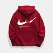 画像8: 22 Broken swoosh Sweat Hoody Sweatshirts ブロークンスウォッシュフーディーパーカー 男女兼用 ユニセックス (8)