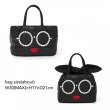 画像4: DOWN QUILTING PEARL SUNGLASSES tote handbag　ダウンキルティングパールサングラスバケットトートバッグ (4)