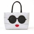 画像3: DOWN QUILTING PEARL SUNGLASSES tote handbag　ダウンキルティングパールサングラスバケットトートバッグ (3)