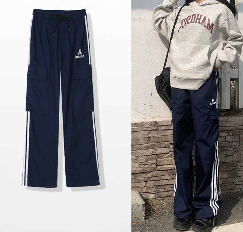 画像2: Unisex side stripe sweat pants 　男女兼用 ユニセックス サイドストライプ スウェット パンツ (2)