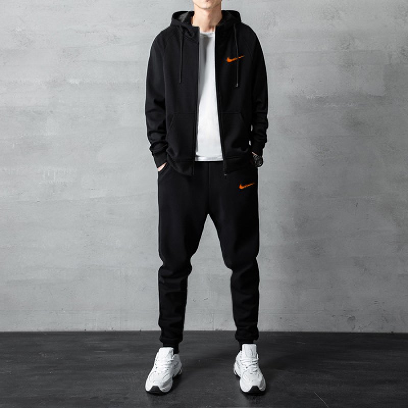 画像3: Men& Women NO1 Broken swoosh Setup Hoodie and Pants Set  バスケットNO1ブロークン スウォッシュ プリントセットアップユニセックス男女兼用スウェットフーディ&パンツセット (3)