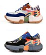 画像5: thick bottom pop color lace up Sneakers  ユニセックス男女兼用厚底プラットフォームポップカラー レースアッープ スニーカー  (5)