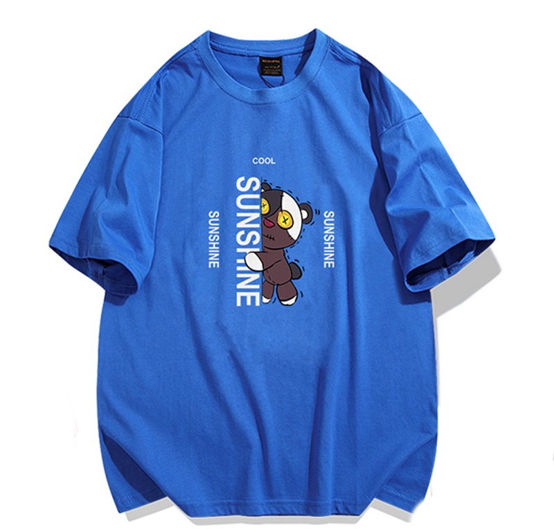 画像4: Unisex Sunshine Bear Print round neck T-shirt  ユニセックス男女兼用サンシャインベア熊半袖 Tシャツ (4)