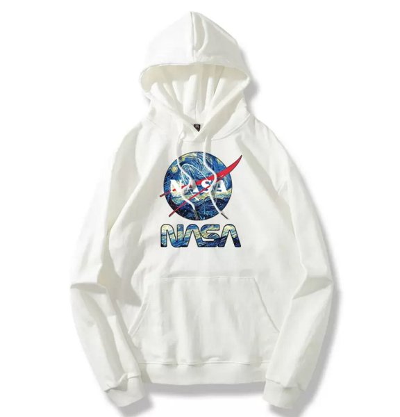 画像1:  Unisex  NASA x Universe Hoodie Sweat ユニセックス 男女兼用 NASA ×宇宙ジョイント スウェット パーカートレーナー  (1)