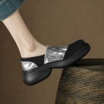 画像6: Muffin thick-soled slip-on shoes shoes pumps　レザーマフィンプラットフォーム厚底ローファーパンプス　スリッポン (6)