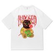 画像2: Unisex hip -hop Bear Print round neck T-shirt　 ユニセックス男女兼用ヒップホップベア熊半袖 Tシャツ (2)
