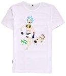 画像2: Unisex Rick and Morty Be surprised face cartoon print round neck short-sleeved T-shirt  ユニセックス男女兼用リック・アンド・モーティUFC半袖 Tシャツ (2)