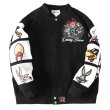 画像2: Rooney Tunes Tweey jumperBASEBALL JACKET baseball uniform jacket blouson ユニセックス 男女兼用刺繍スタジアムジャンパー スタジャン MA-1 ボンバー ジャケット ブルゾン (2)