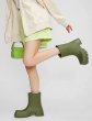 画像1: Paris head rain shoes short boots  厚底ラバーレインシューズショートブーツ (1)