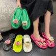 画像6: 23 Sponge bob 3D Neon Color Tong slippers flip flops soft bottom sandals slippers スポンジボブ トング フリップフロップサンダル シャワーサンダル ビーチサンダル  (6)