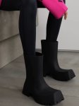 画像2: Paris head rain shoes short boots  厚底ラバーレインシューズショートブーツ (2)