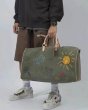 画像3:  Hand Print art Graffiti Portable Canvas Outdoor Travel Bag Messenger bag ユニセックス ハンドペイント グラフィック グラフィティ アート キャンバストラベルバック (3)