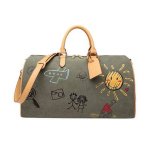 画像1:  Hand Print art Graffiti Portable Canvas Outdoor Travel Bag Messenger bag ユニセックス ハンドペイント グラフィック グラフィティ アート キャンバストラベルバック (1)