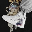 画像5: NASA x Astronaut Lace-up Sneakers  ユニセックス男女兼用NASAナサ×宇宙飛行士ハイトップハイカットレザースニーカー レースアップ スニーカー (5)