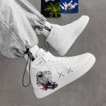 画像4: NASA x Astronaut Lace-up Sneakers  ユニセックス男女兼用NASAナサ×宇宙飛行士ハイトップハイカットレザースニーカー レースアップ スニーカー (4)