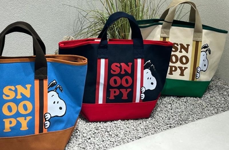 画像13: Snoopy cartoon cute canvas large-capacity messenger tote Shoulder handbag スヌーピーラージサイズキャンバスショルダートートバッグ ショッピングエコバッグ (13)
