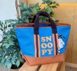 画像4: Snoopy cartoon cute canvas large-capacity messenger tote Shoulder handbag　スヌーピーラージサイズキャンバスショルダートートバッグ ショッピングエコバッグ (4)