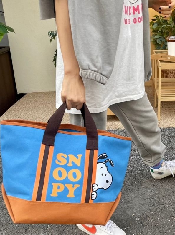 画像9: Snoopy cartoon cute canvas large-capacity messenger tote Shoulder handbag スヌーピーラージサイズキャンバスショルダートートバッグ ショッピングエコバッグ (9)