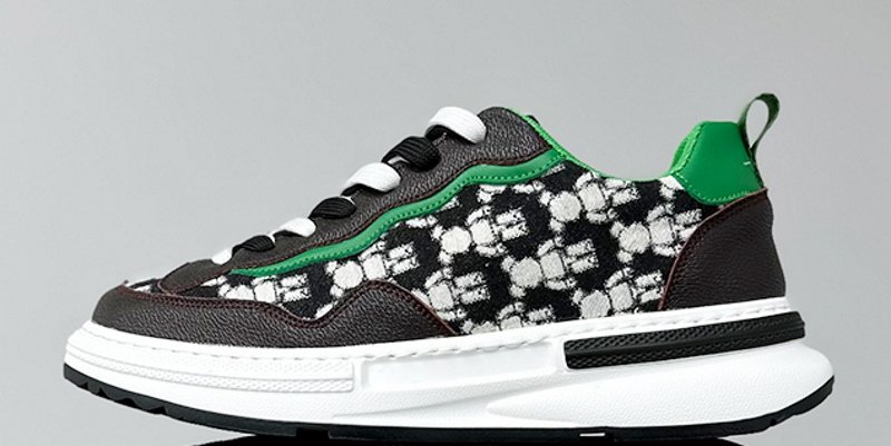 画像3:  Unisex Mens bearbrick print sneakers ユニセックス メンズベアブリックプリント レースアップ スニーカー (3)