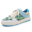 画像1:  Unisex Mens Landscape paintingprint sneakers ユニセックス メンズ風景画プリント レースアップ スニーカー (1)