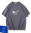 画像1: Unisex Tom and Jerry Broken Nike Print round neck T-shirt　 ユニセックス男女兼用トムとジェリートム＆ジェリー半袖 Tシャツ (1)