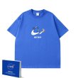 画像2: Unisex Tom and Jerry Broken Nike Print round neck T-shirt　 ユニセックス男女兼用トムとジェリートム＆ジェリー半袖 Tシャツ (2)