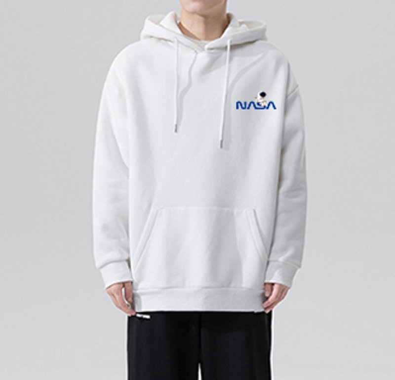 画像10:  Unisex  NASAlogo x Astronaut Hoodie Sweat ユニセックス 男女兼用 NASAロゴ ×宇宙飛行士ジョイント スウェット パーカートレーナー  (10)