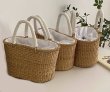 画像5: French rattan basket tote bag  Straw woven bag 　フレンチスタイル籠かごトートバッグバスケットバッグ (5)