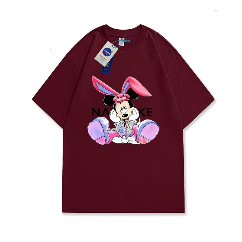 画像6: Mickey Mouse & Bugs Bunny Print T-shirt　ミッキーマウス＆バックスバニープリント半袖袖Tシャツ  (6)