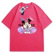 画像1: Mickey Mouse & Bugs Bunny Print T-shirt　ミッキーマウス＆バックスバニープリント半袖袖Tシャツ  (1)