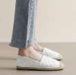 画像2: women's quilted flat espadrilles shoes Pumps　キルティングフラットエスパドリーユパンプス　 (2)