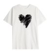 画像2: slash heart Print T-shirt　スラッシュハートプリント半袖袖Tシャツ  (2)