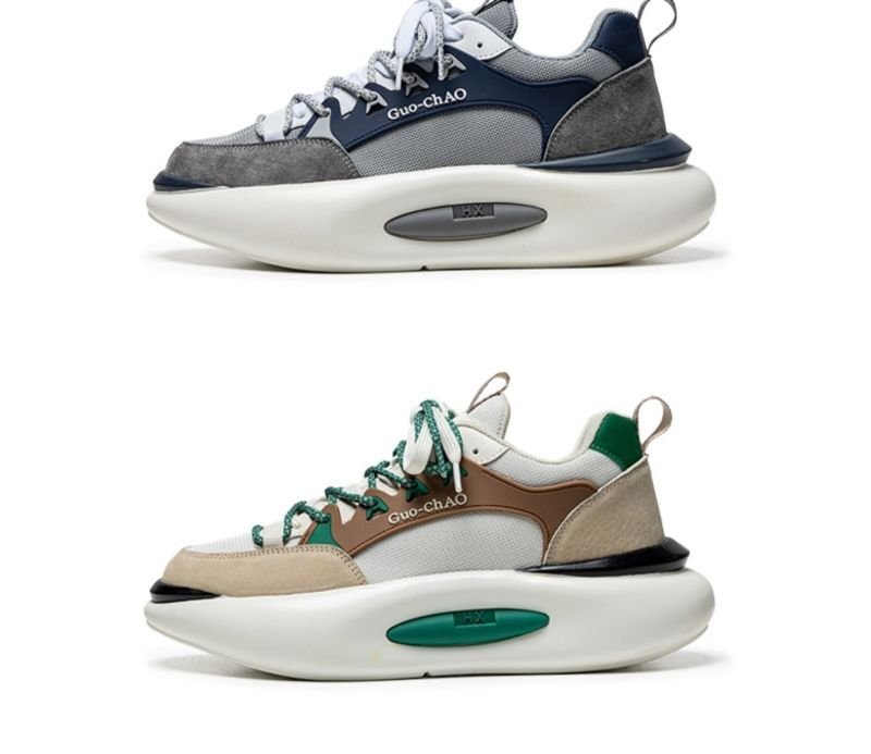 画像4:  Unisex Mens Platform lace-up  ユニセックス メンズプラットフォームレースアップ スニーカー (4)