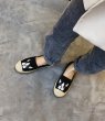 画像7: women's Dog embroidery espadrille slip-on flat shoes  Pumps　ドッグ犬刺繍フラットエスパドリーユパンプス　 (7)