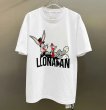 画像2: bugs bunny Print T-shirt　男女兼用ユニセックスバックスバニープリント半袖袖Tシャツ  (2)