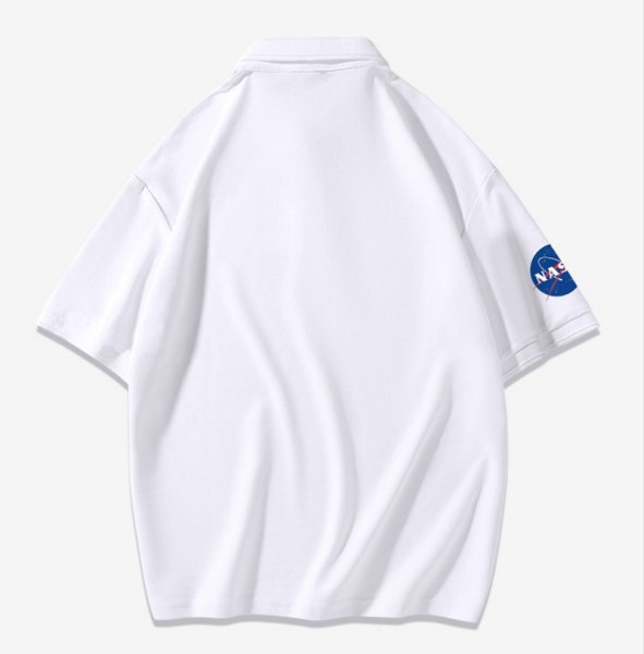 画像4: SALE セール Unisex NASA x One Point Bear polo shirt Half sleeveT-shirt　 ユニセックス男女兼用ナサ×ワンポイントベア ポロシャツ (4)