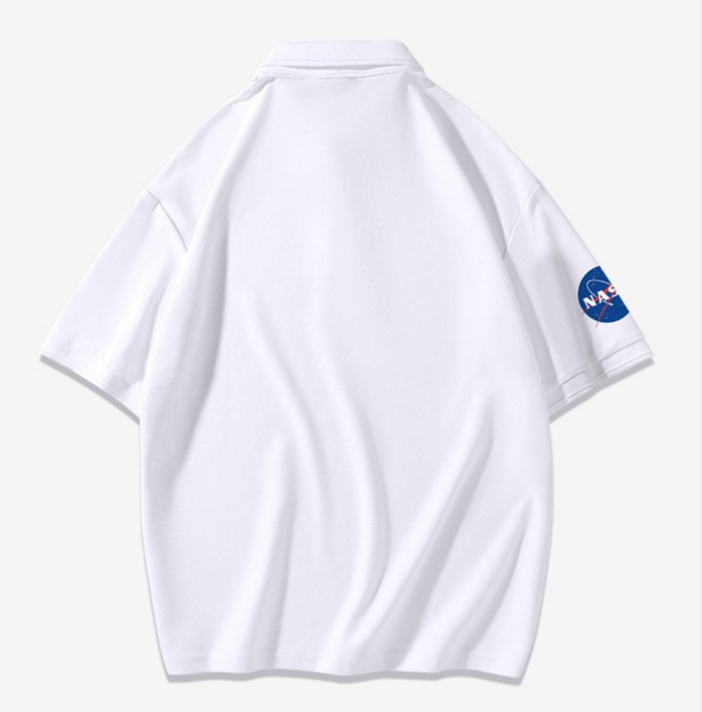 画像4: Unisex NASA x One Point Bear polo shirt Half sleeveT-shirt  ユニセックス男女兼用ナサ×ワンポイントベア ポロシャツ (4)