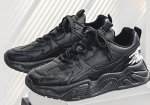 画像2:  Unisex Mens graphic paint lace-up sneakers  ユニセックス メンズバックグラフィックペイントレースアップ スニーカー (2)