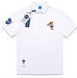 画像2: Unisex NASA x One Point Bear polo shirt Half sleeveT-shirt　 ユニセックス男女兼用ナサ×ワンポイントベア ポロシャツ (2)