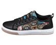 画像2:  Unisex Mens bear embroidery leather lace-up sneakers  ユニセックス メンズベア熊刺繍レザーレースアップ スニーカー (2)