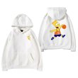 画像2:  Unisex basketball bart simpson Hoodie Sweat ユニセックス 男女兼用バスケットバートシンプソンスウェット パーカートレーナー  (2)